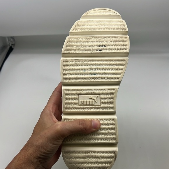 Fenty X Puma - By Rihanna Vanilla Ice Chelsea Chunky Leather Ankle Boot Size 8 - Picture 10 of 16